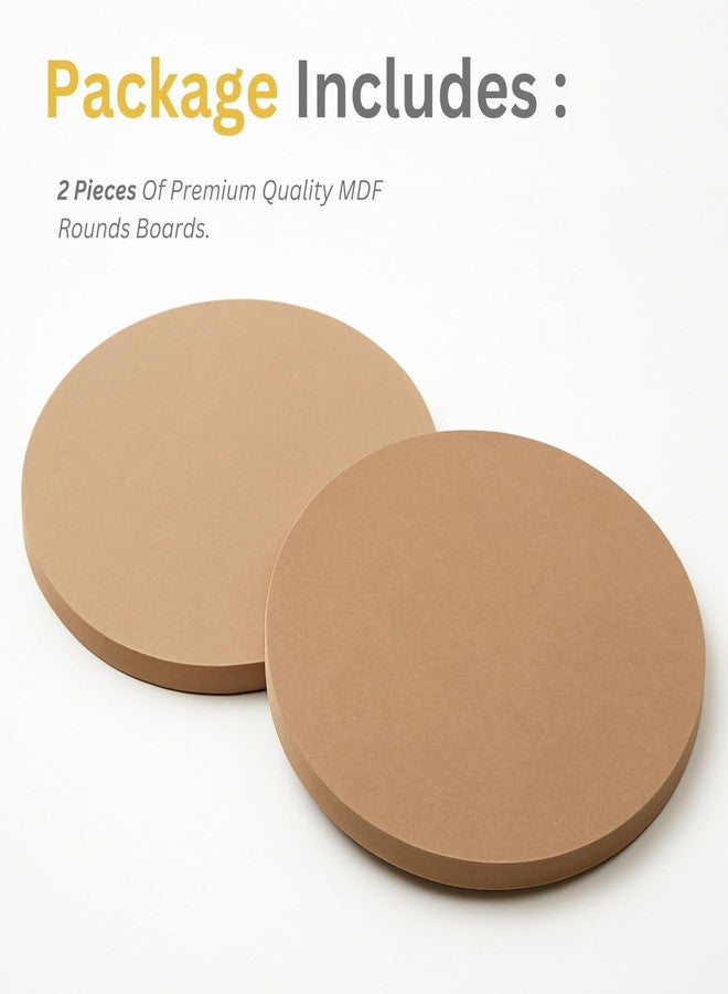 Pilwal's™ 20"x20" inch (10" inch Radius) Round MDF Board for Art & Crafts | MDF Circle Boards Pack of 2 for Painting, Resin, Lippan Art,Mandala Art & DIY Projects. (20"x20" INCH, 2 PCS, 4MM) - Image 5